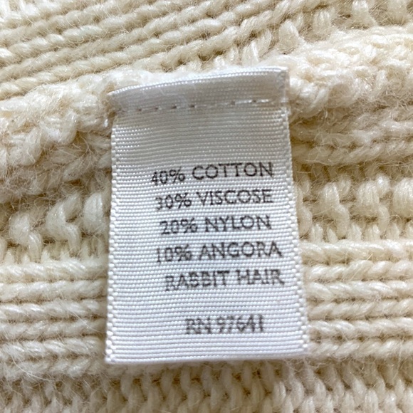 J.Jill Cream angora blend sweater, cream, large petite, minimalist, classic - Picture 6 of 6